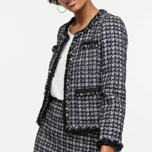J. Crew Lady Jacket in Metallic Houndstooth - Picture 5 of 5